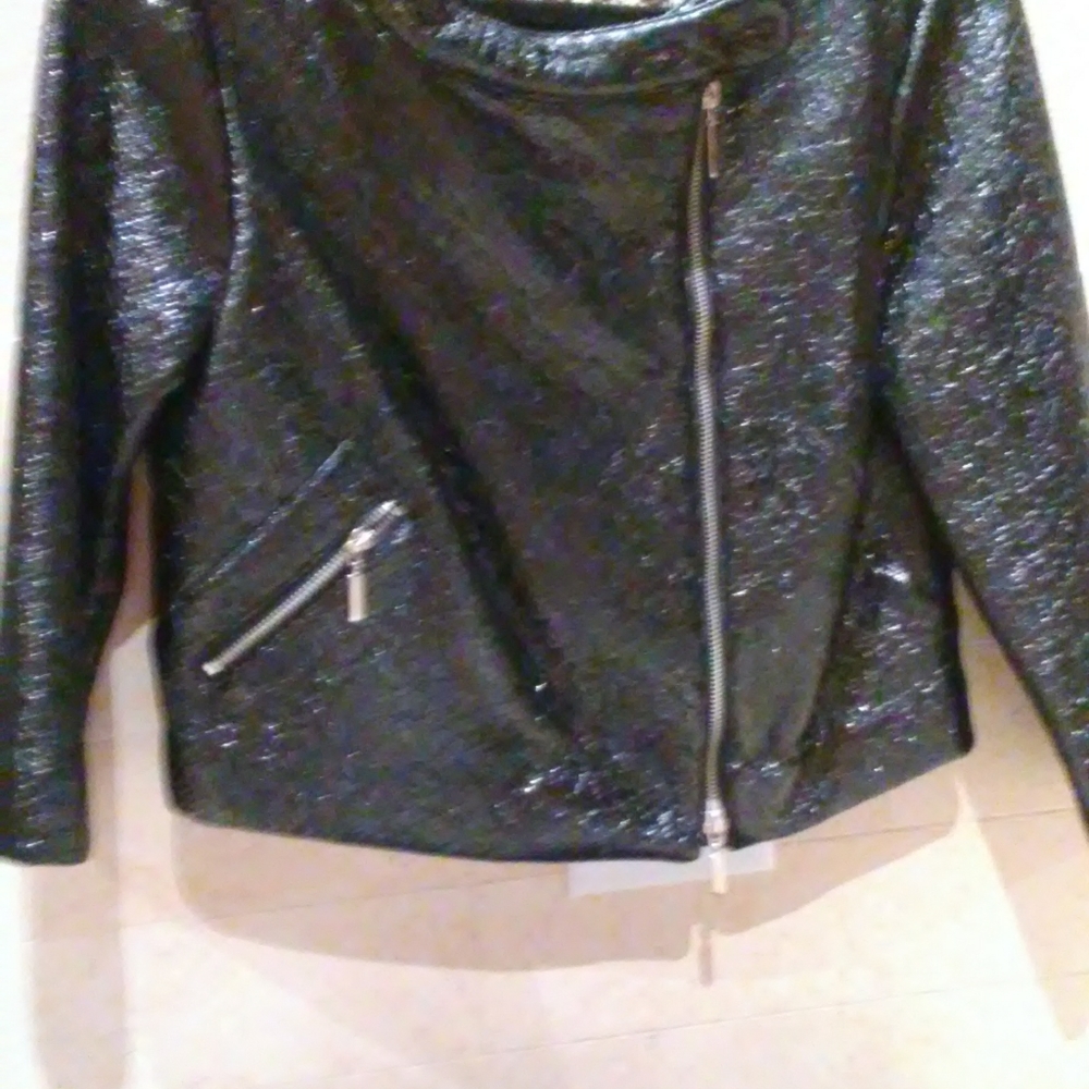 Sexy jacket and mini skirt